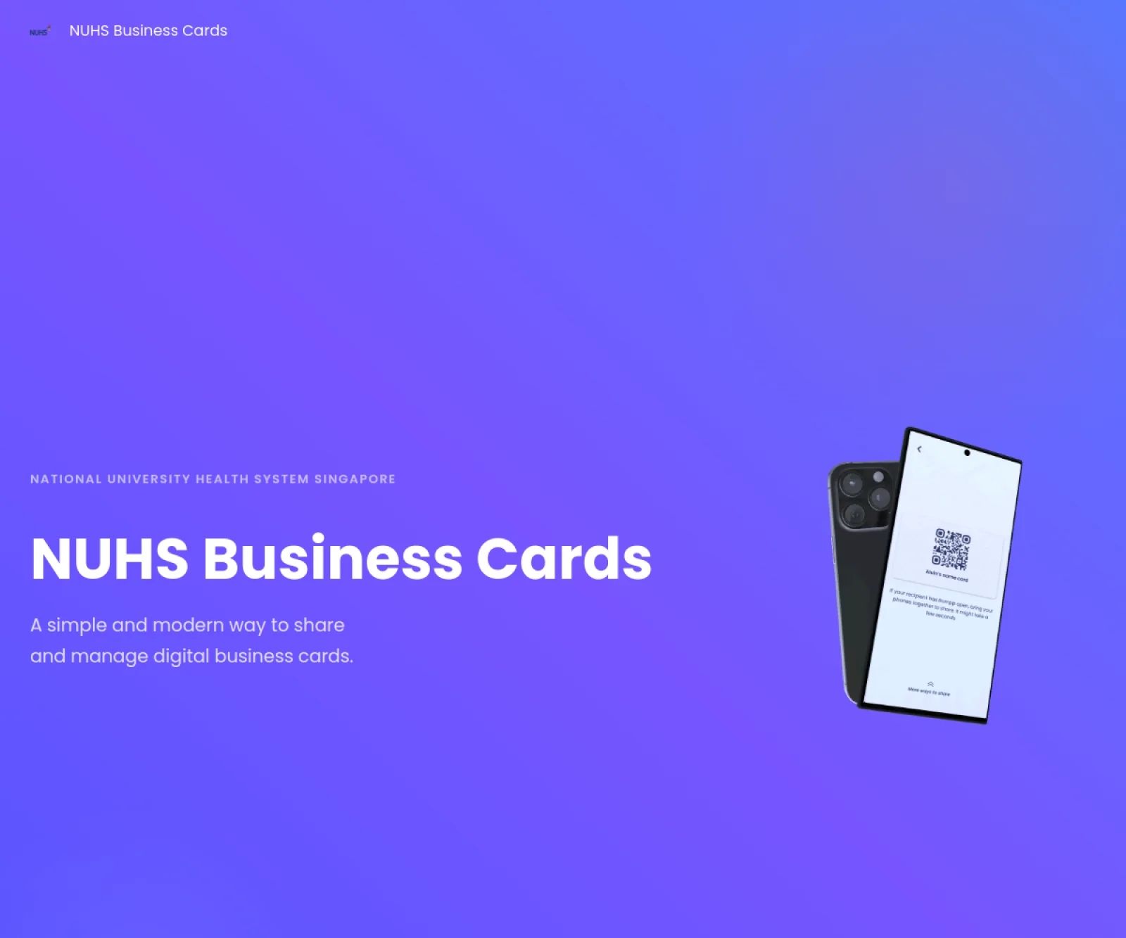 NUHS Bumpp website preview