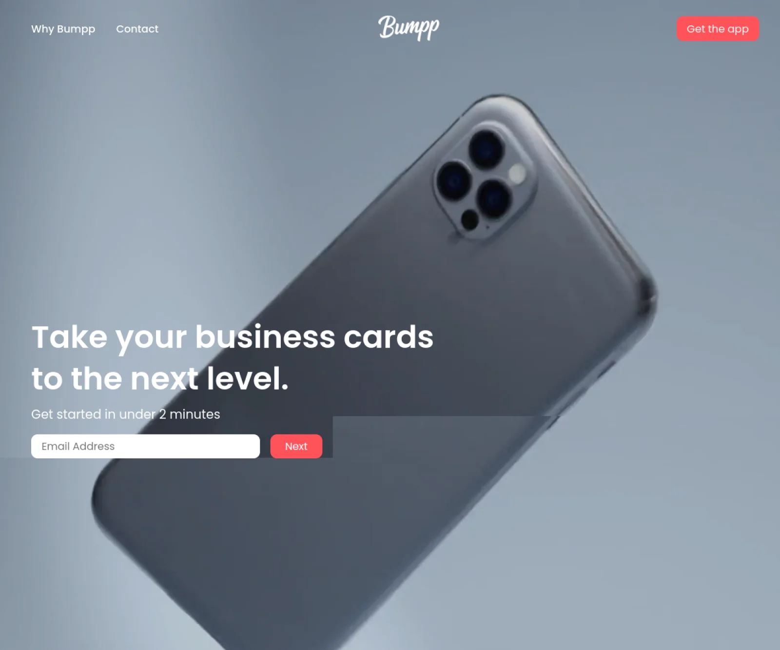Bumpp Landing V1 website preview